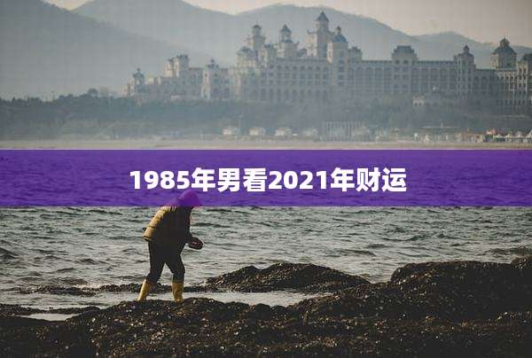 1985年男看2021年财运