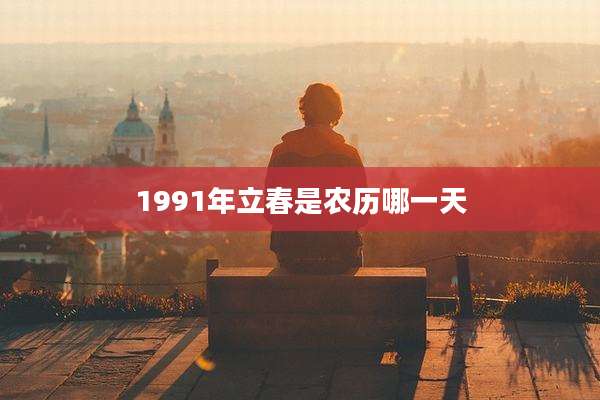 1991年立春是农历哪一天