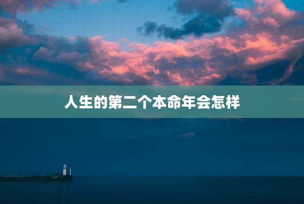 人生的第二个本命年会怎样