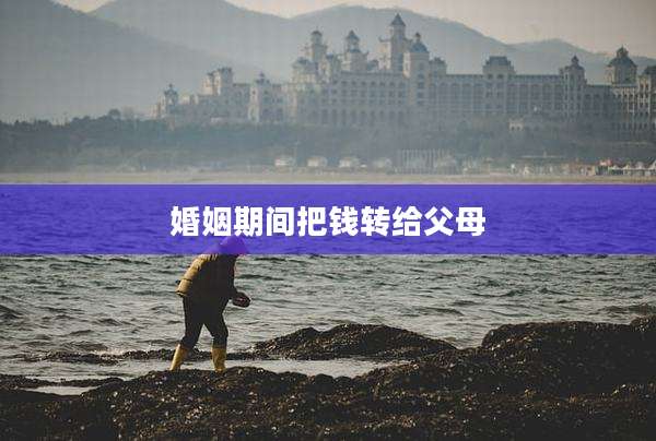 婚姻期间把钱转给父母