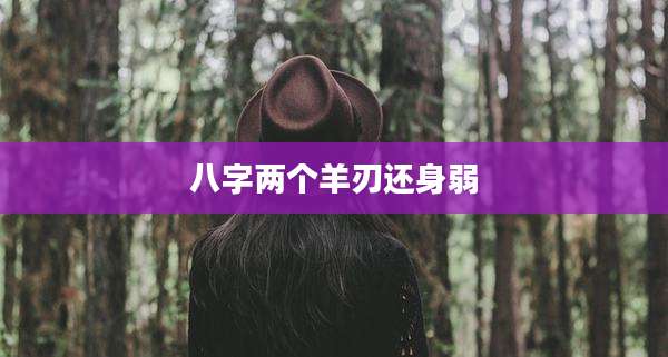 八字两个羊刃还身弱