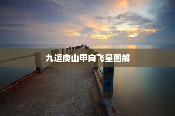 九运庚山甲向飞星图解