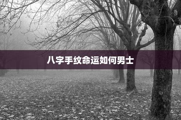 八字手纹命运如何男士