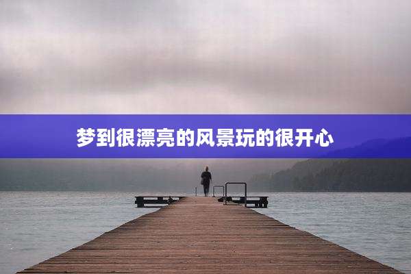 梦到很漂亮的风景玩的很开心