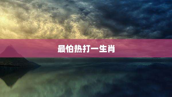 最怕热打一生肖