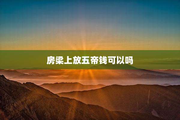房梁上放五帝钱可以吗
