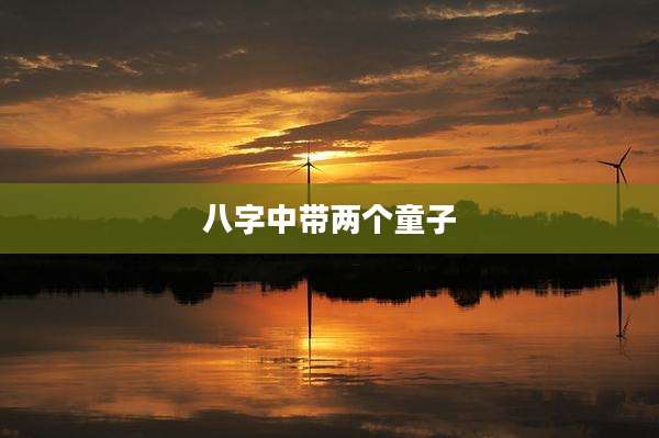 八字中带两个童子