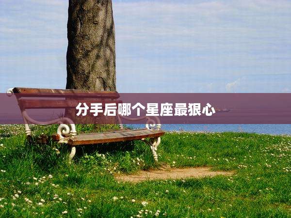 分手后哪个星座最狠心