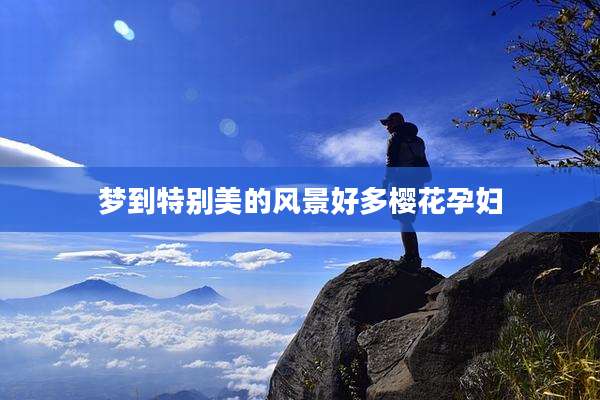 梦到特别美的风景好多樱花孕妇