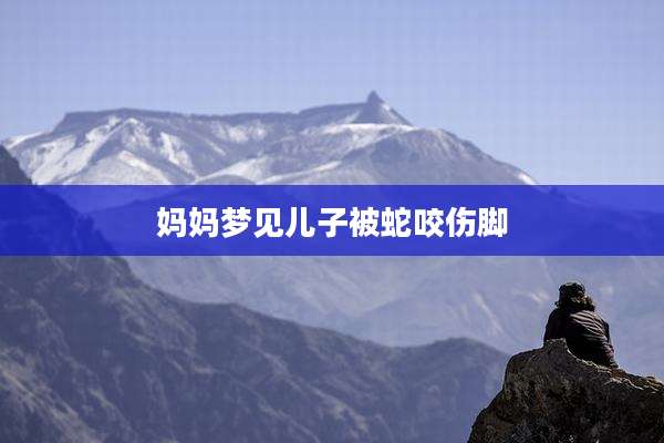 妈妈梦见儿子被蛇咬伤脚