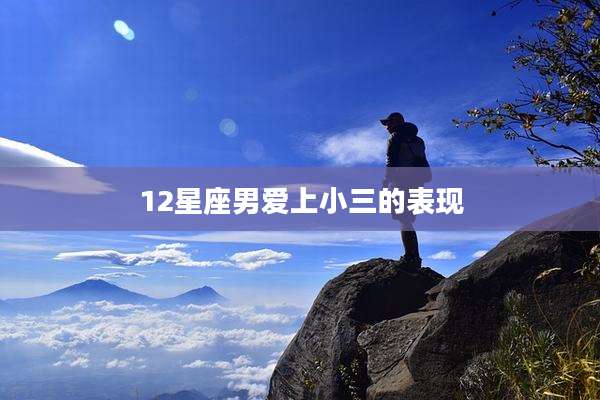 12星座男爱上小三的表现