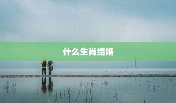 什么生肖结婚