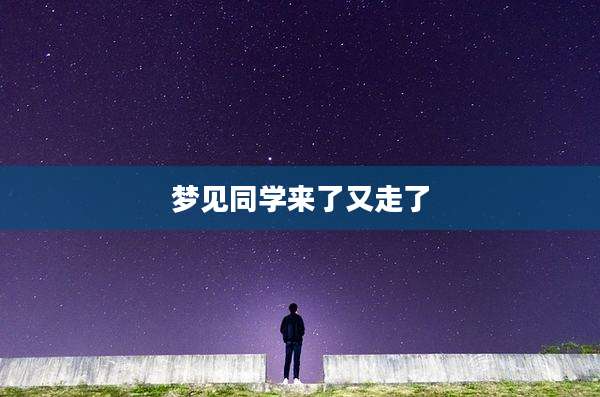 梦见同学来了又走了