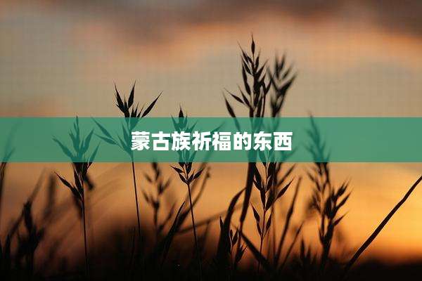 蒙古族祈福的东西
