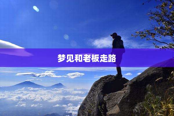 梦见和老板走路