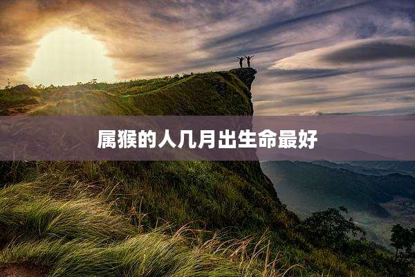属猴的人几月出生命最好