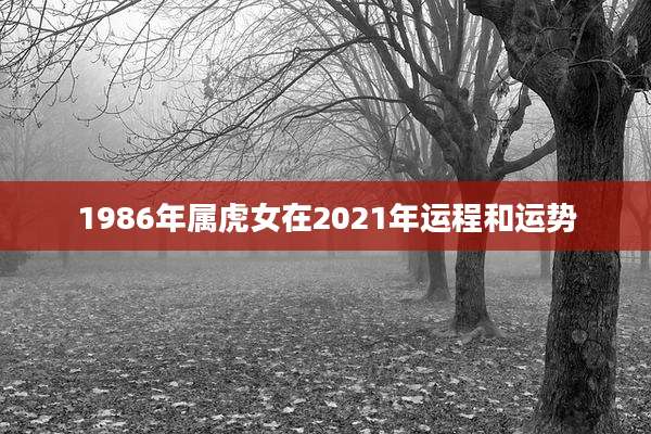 1986年属虎女在2021年运程和运势