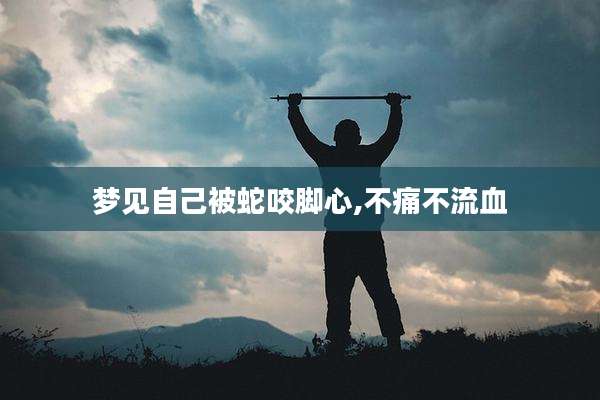 梦见自己被蛇咬脚心,不痛不流血