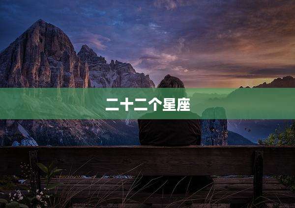 二十二个星座