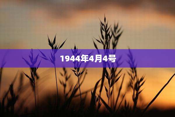 1944年4月4号
