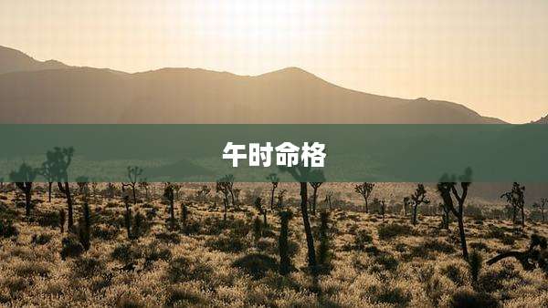 午时命格