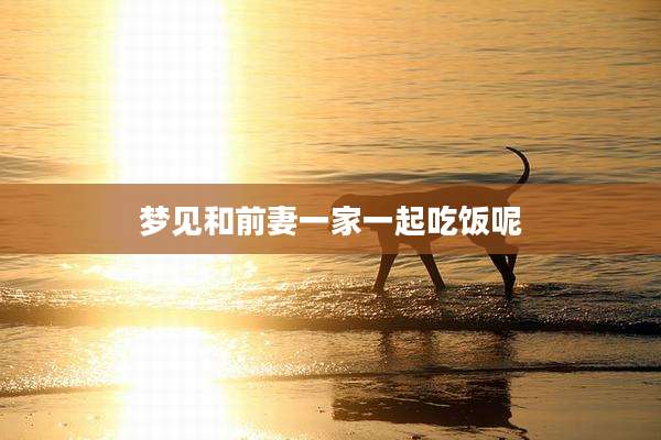 梦见和前妻一家一起吃饭呢