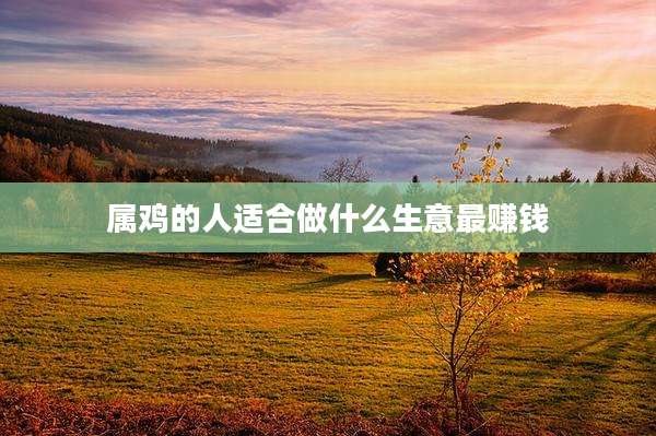属鸡的人适合做什么生意最赚钱