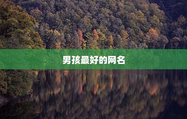 男孩最好的网名