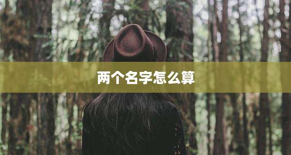两个名字怎么算