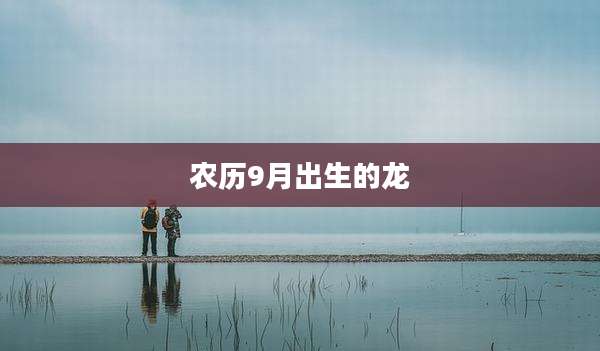 农历9月出生的龙