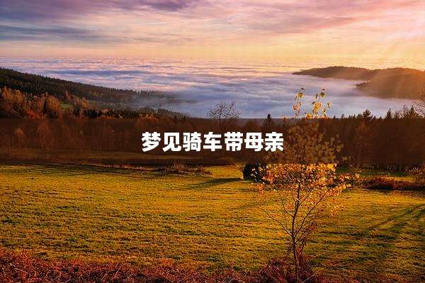 梦见骑车带母亲