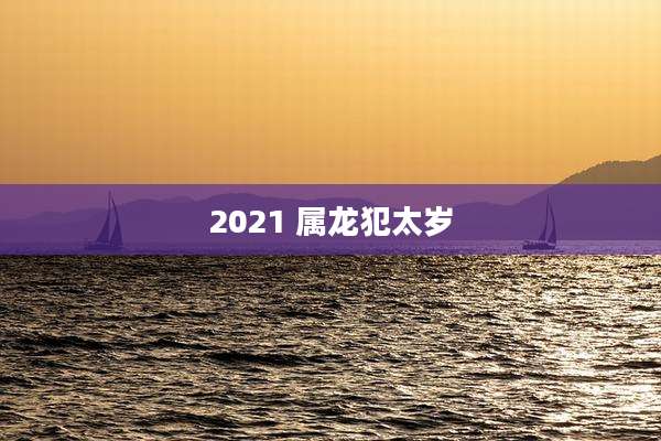 2021 属龙犯太岁