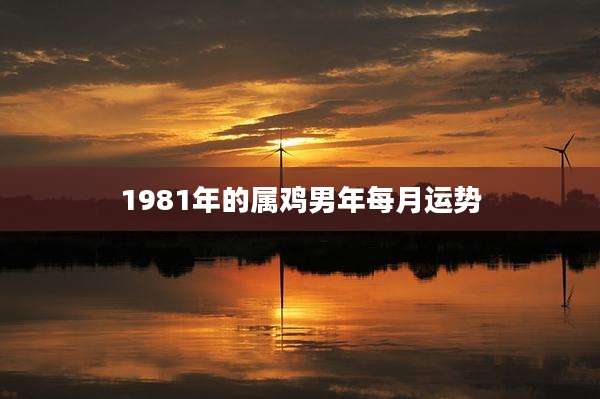 1981年的属鸡男年每月运势