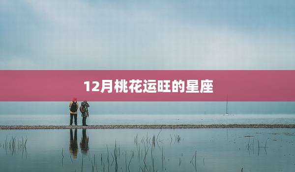12月桃花运旺的星座