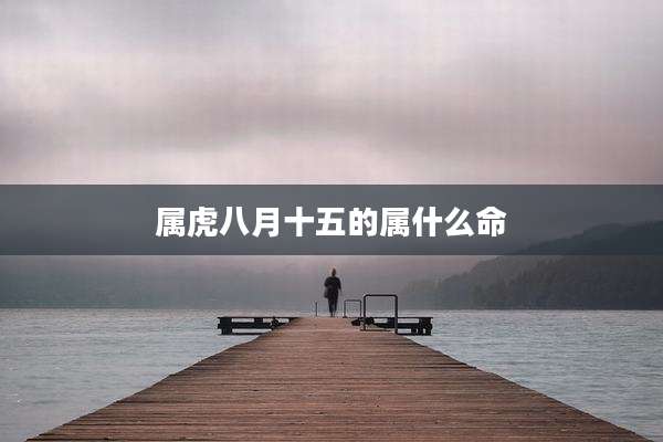 属虎八月十五的属什么命