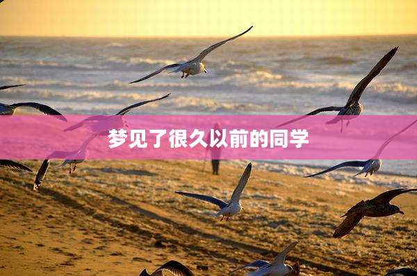 梦见了很久以前的同学
