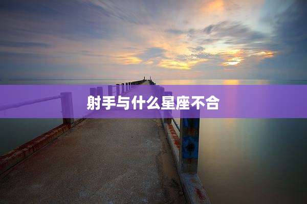 射手与什么星座不合