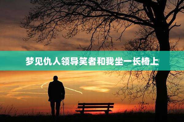 梦见仇人领导笑者和我坐一长椅上