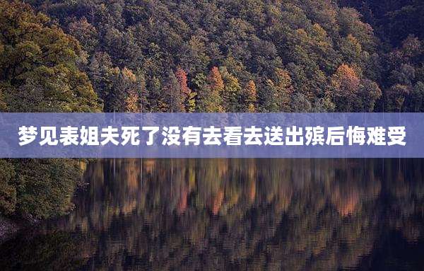 梦见表姐夫死了没有去看去送出殡后悔难受