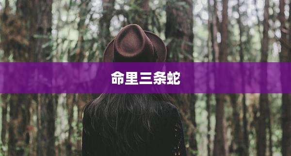命里三条蛇