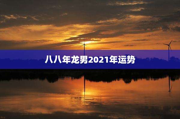 八八年龙男2021年运势