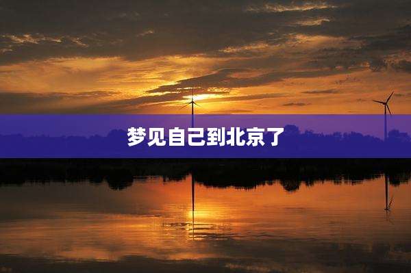 梦见自己到北京了