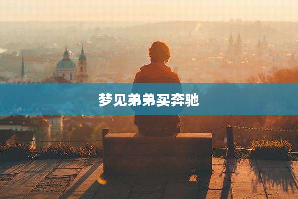 梦见弟弟买奔驰