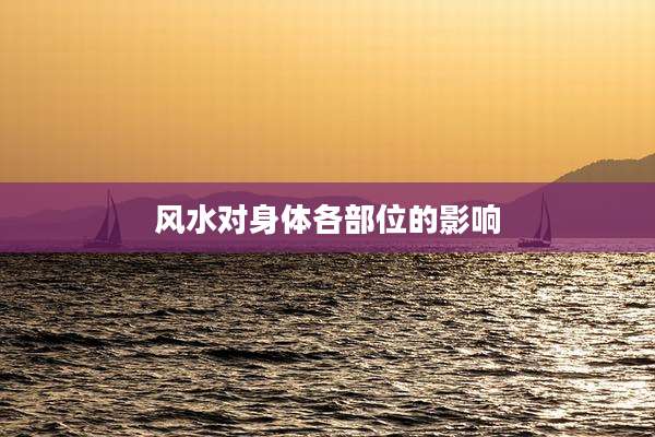 风水对身体各部位的影响