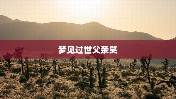 梦见过世父亲笑