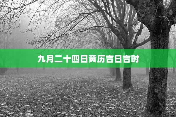 九月二十四日黄历吉日吉时