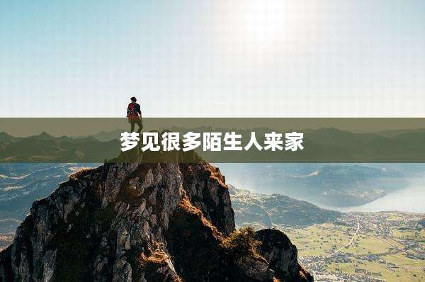 梦见很多陌生人来家