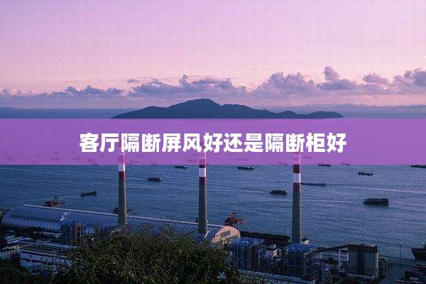客厅隔断屏风好还是隔断柜好