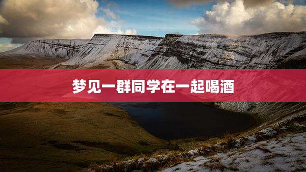 梦见一群同学在一起喝酒