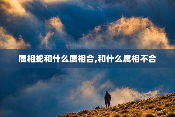 属相蛇和什么属相合,和什么属相不合